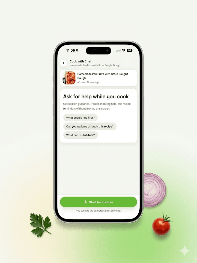 HelloMealio AI Personal Chef step